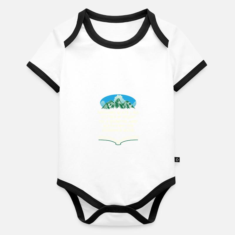 Regardez les preuves Camping Camping Funny Body Bébé bio contrasté manches courtes