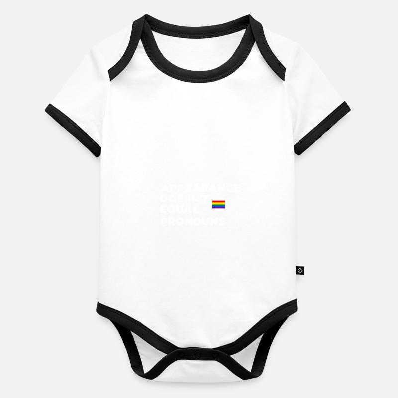 Appearance-no same pronouns Organic Baby Contrasting Bodysuit