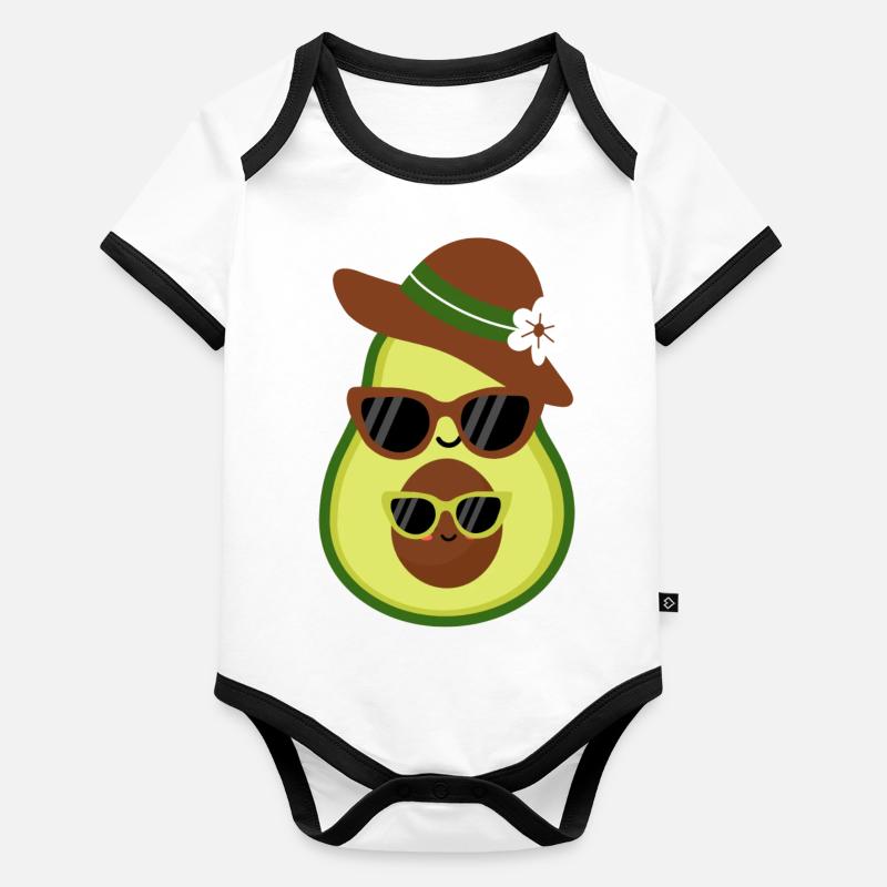 Avocado chic Organic Baby Contrasting Bodysuit