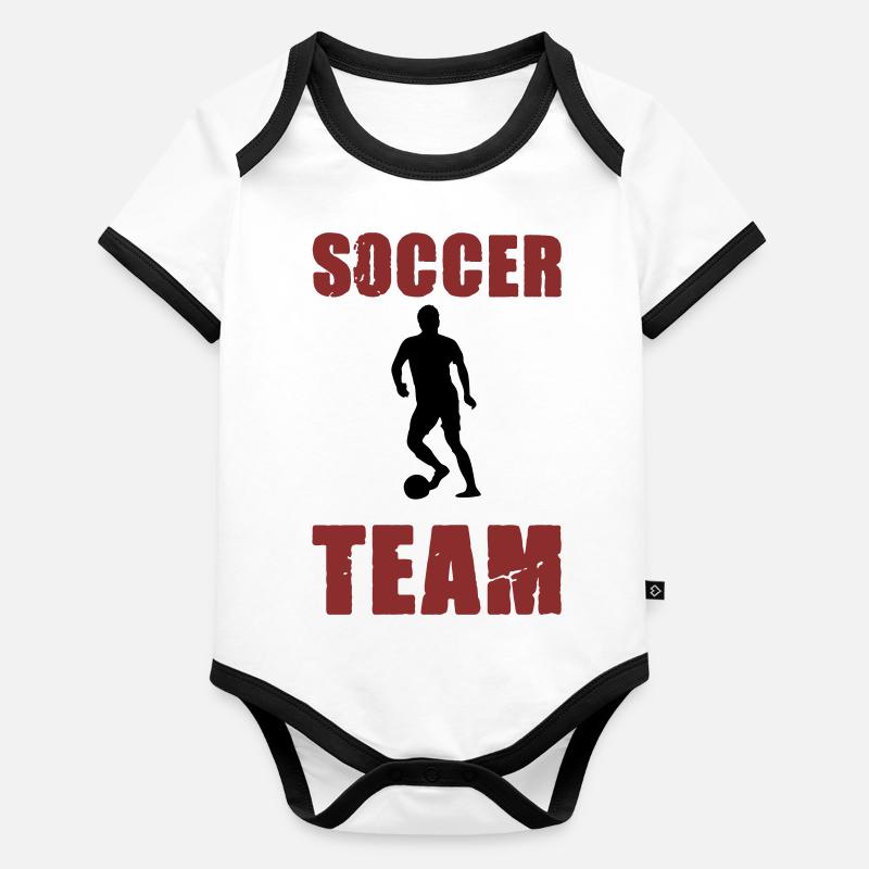 Soccer Player Team Organic Baby Contrasting Bodysuit