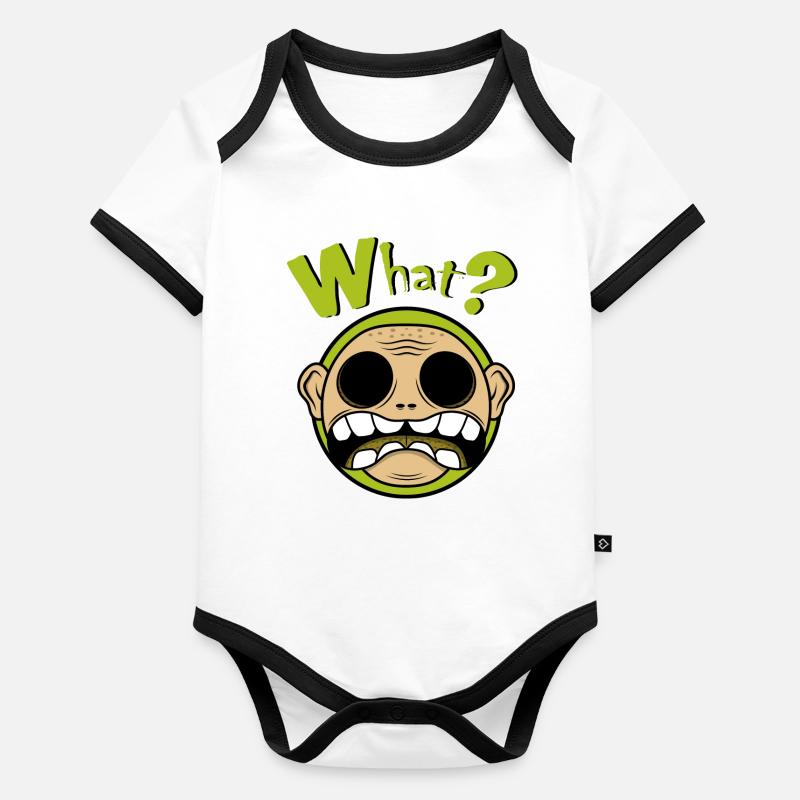 Quoi Body Bébé bio contrasté manches courtes