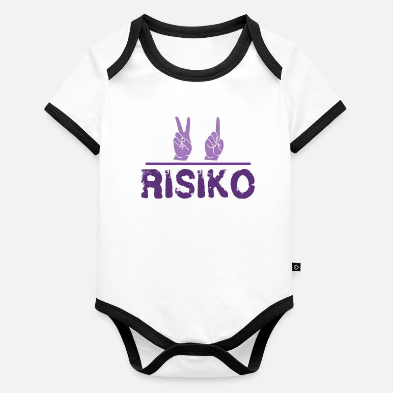 2 - 1 - Risk Organic Baby Contrasting Bodysuit