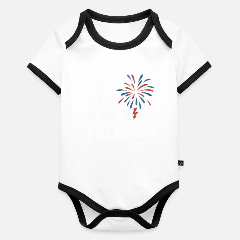 Pyrotechnics Fireworks Pyrotechnics Organic Baby Contrasting Bodysuit