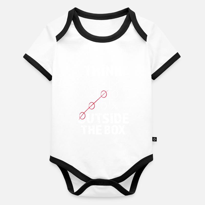 Philosophie Denken Baby Bio-Kurzarm-Kontrastbody