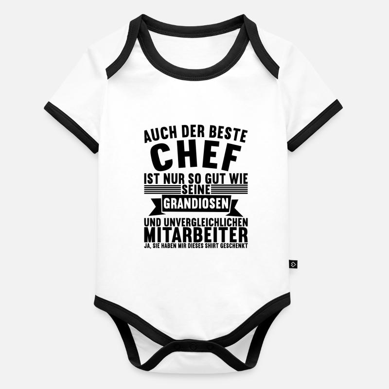 Chef Abteilungsleiter Geschenk Baby Bio-Kurzarm-Kontrastbody