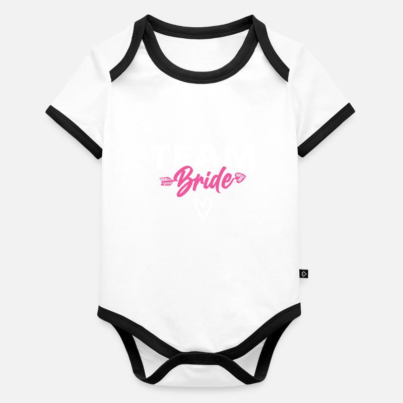 Team Braut Bride Body Bébé bio contrasté manches courtes
