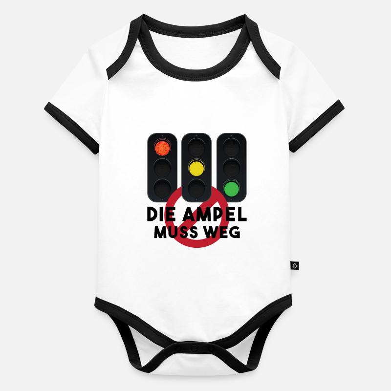 Die Ampel muss weg Baby Bio-Kurzarm-Kontrastbody