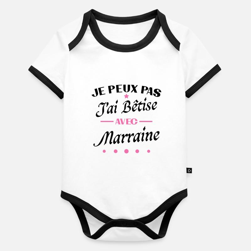 Ich kann nicht, ich bin dumm mit Patentante Baby Bio-Kurzarm-Kontrastbody