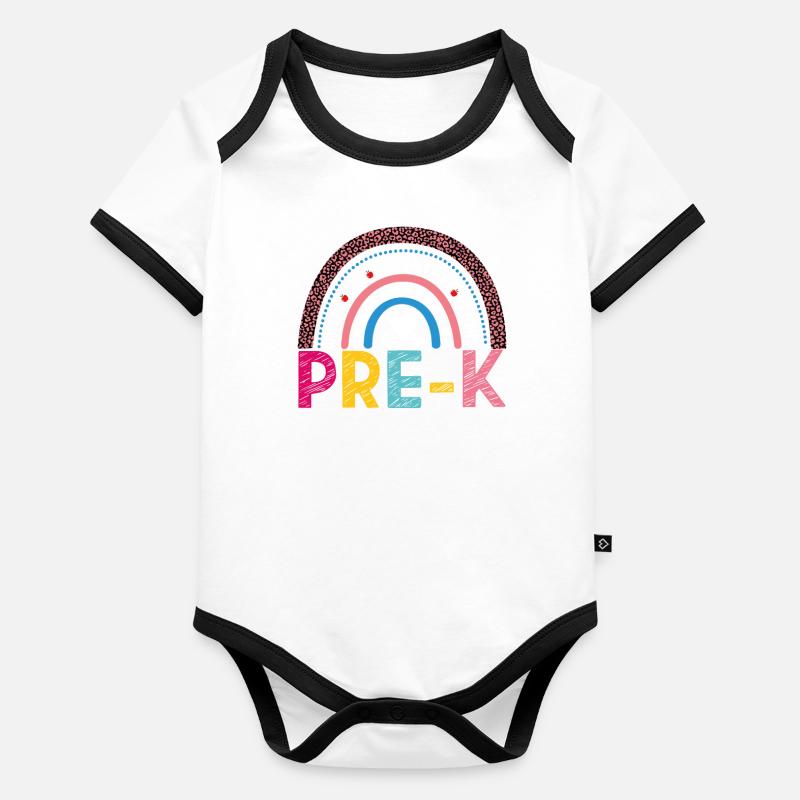Pre-kindergarten Organic Baby Contrasting Bodysuit
