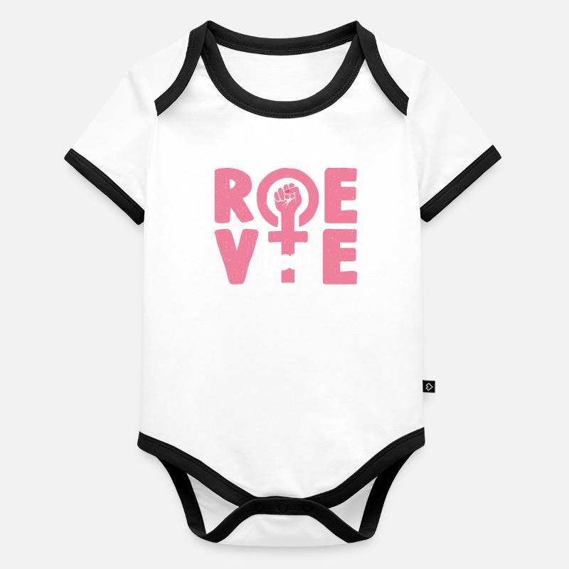 Roe Votre Vote Body Bébé bio contrasté manches courtes
