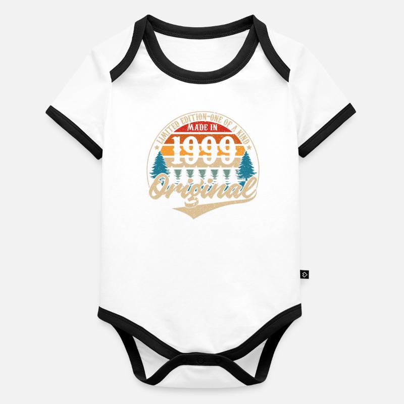 Made in 1999 Original Organic Baby Contrasting Bodysuit