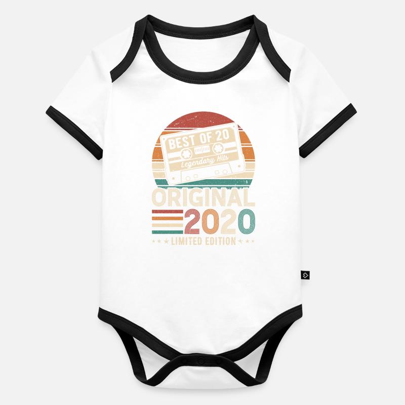 Legendary birthday legend 2020 Organic Baby Contrasting Bodysuit