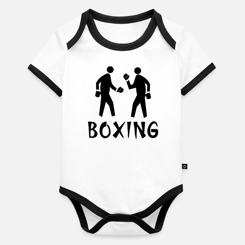 Boxen Baby Bio-Kurzarm-Kontrastbody