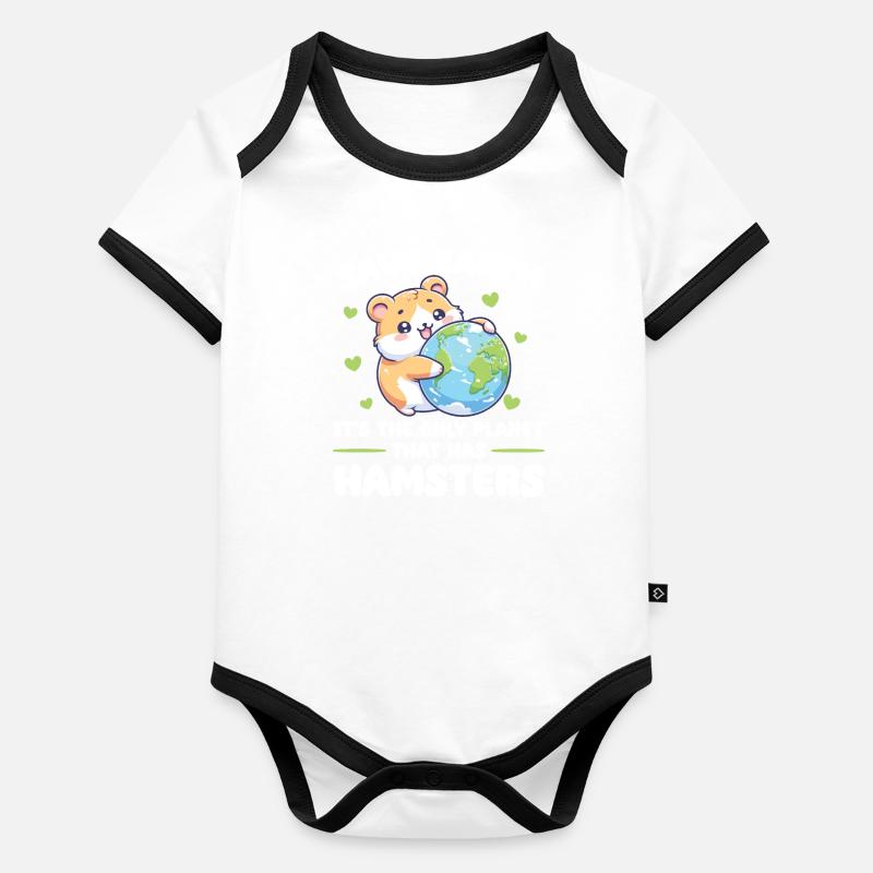 C’est la seule planète avec le Jour de la Terre Hamster Body Bébé bio contrasté manches courtes