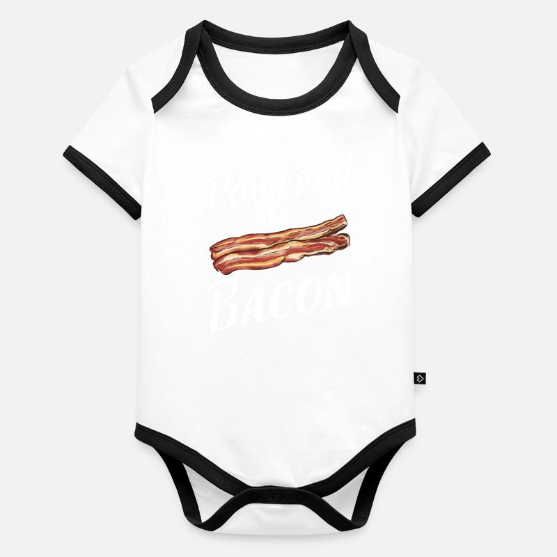 Bacon Breakfast Bacon Organic Baby Contrasting Bodysuit