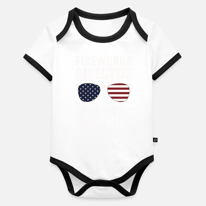 Pyrotechnics Fireworks Pyrotechnics Organic Baby Contrasting Bodysuit