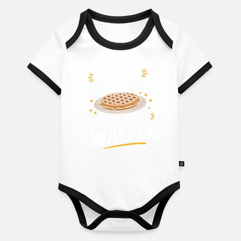 Waffles Breakfast Sweets Organic Baby Contrasting Bodysuit