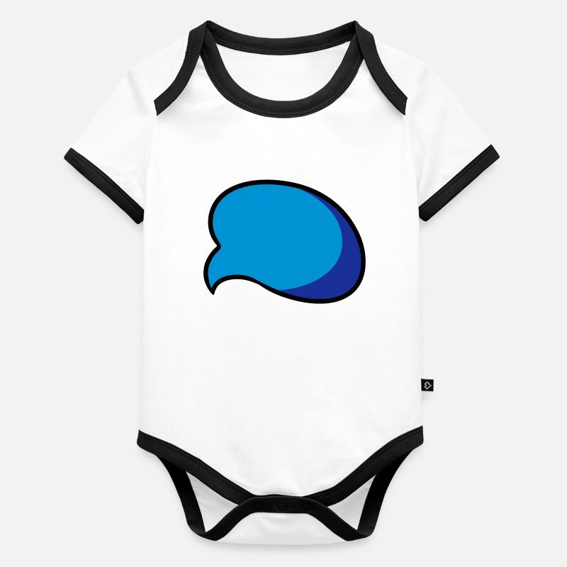 Sprechblase speech bubble Comic Idée cadeau Body Bébé bio contrasté manches courtes