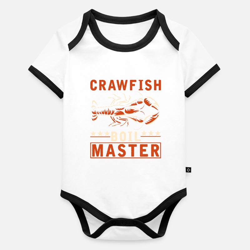 Crabs cook master Funny crayfish Organic Baby Contrasting Bodysuit
