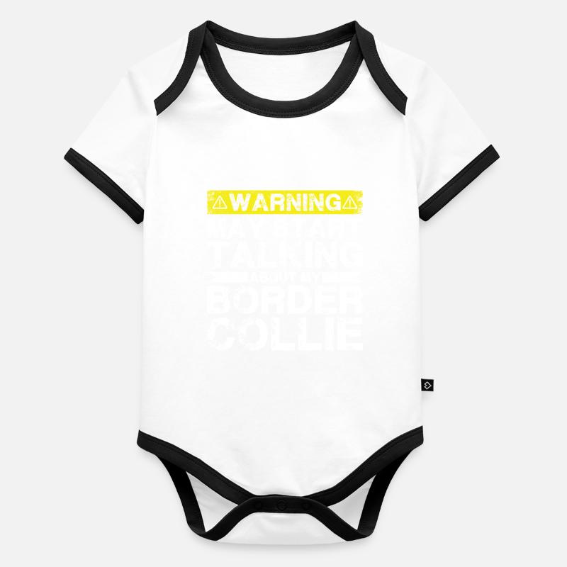 Apropos Border-Collie Baby Bio-Kurzarm-Kontrastbody