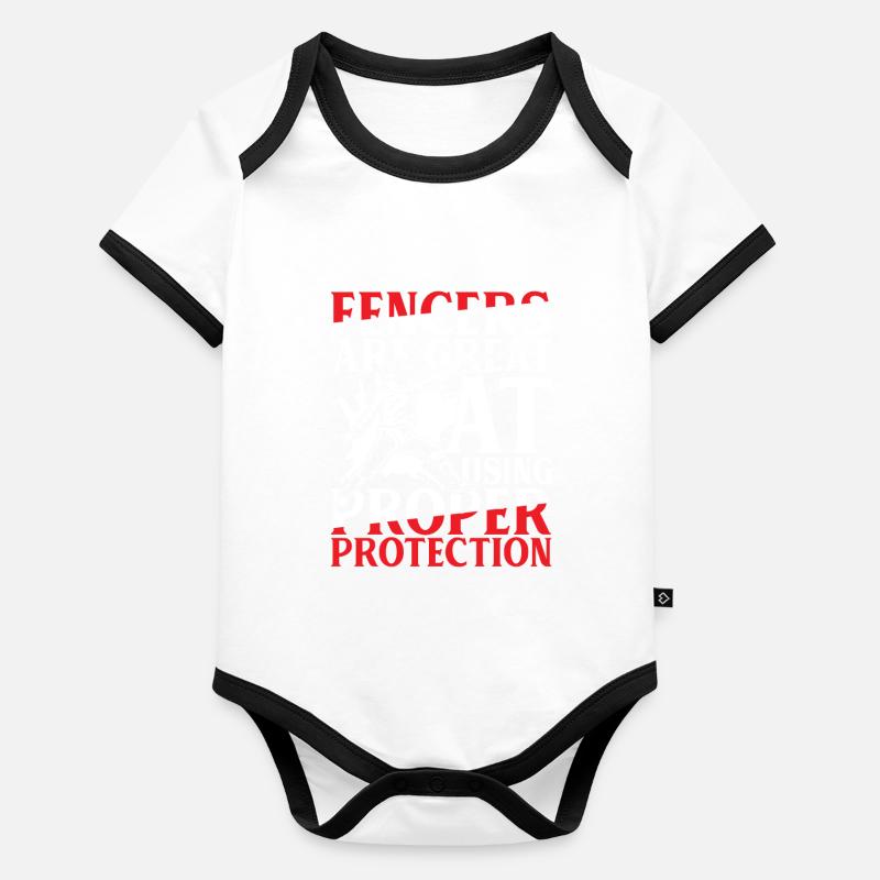 Fencers Are Great At Using Proper Protection Baby Bio-Kurzarm-Kontrastbody
