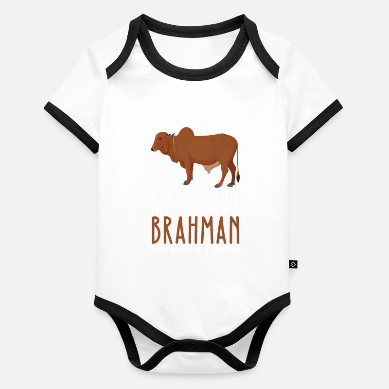 Sei Du Selbst – Brahman Baby Bio-Kurzarm-Kontrastbody