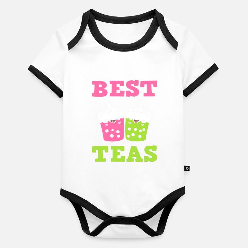 Best Teas Tee Barista Baby Bio-Kurzarm-Kontrastbody