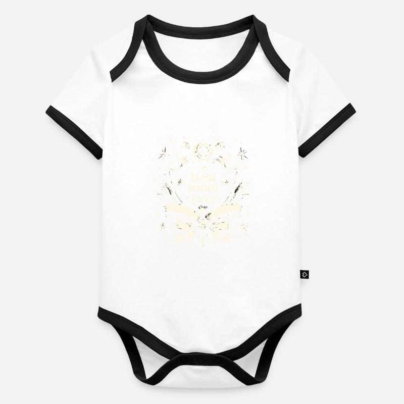 Feiern Sie Ihre wunderbare Mutter für die Mama Baby Bio-Kurzarm-Kontrastbody