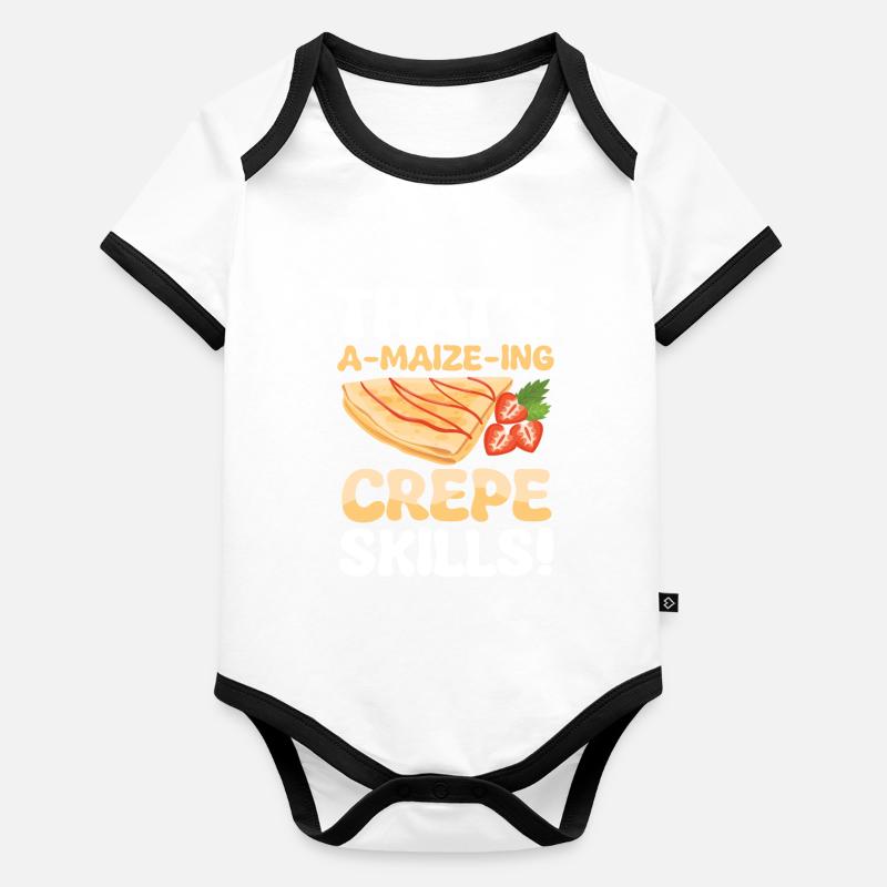 That's a-maize-ing crepe skills Baby Bio-Kurzarm-Kontrastbody