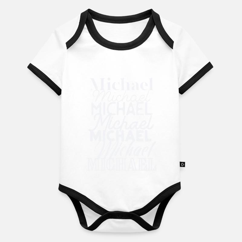 Michael Baby Bio-Kurzarm-Kontrastbody