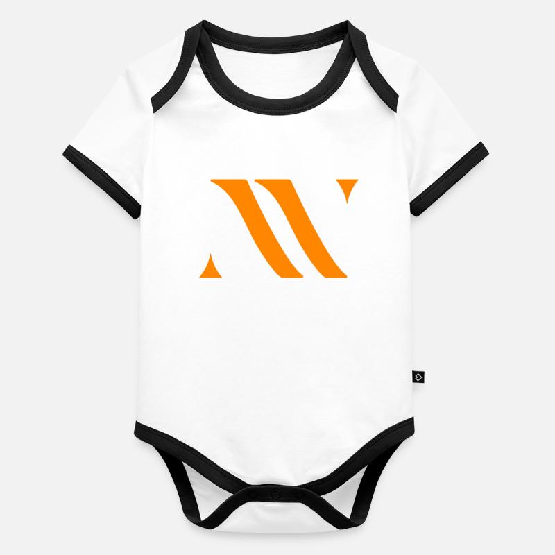 Orange Organic Baby Contrasting Bodysuit