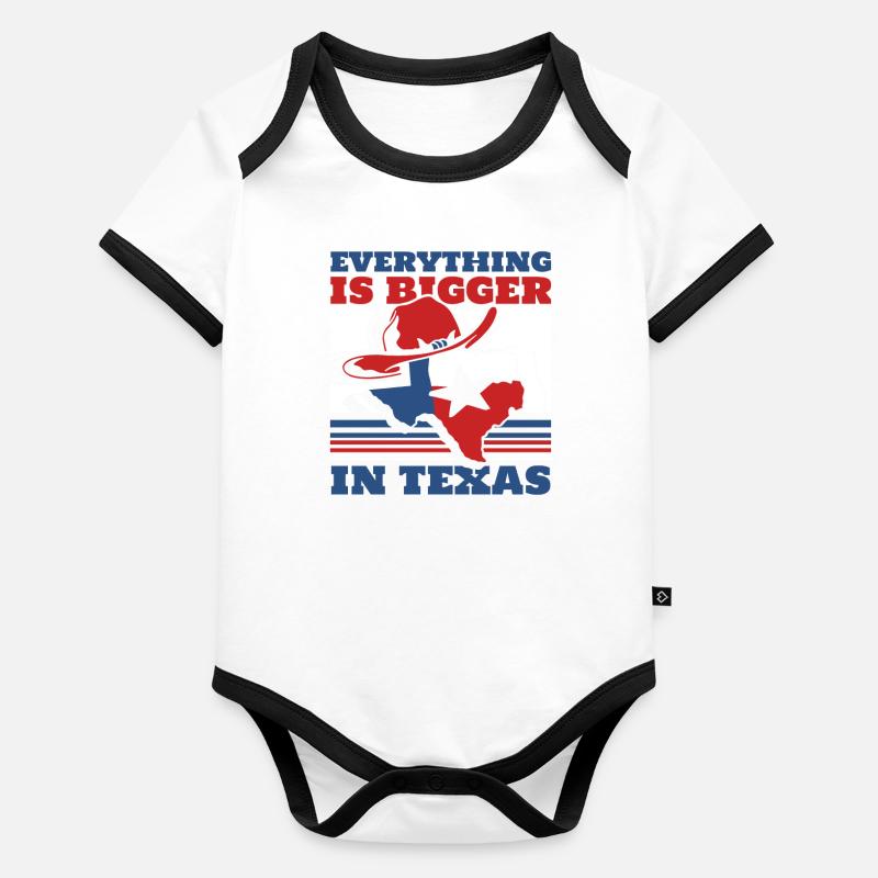 Texans de l’État du Texas Body Bébé bio contrasté manches courtes