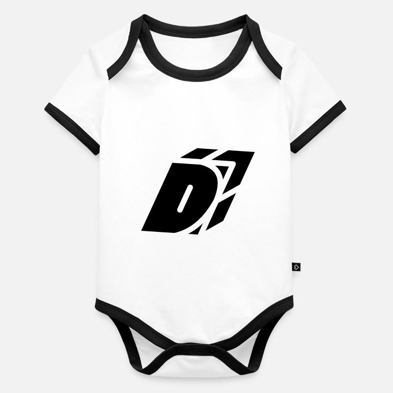 Abstract D Brief Baby Bio-Kurzarm-Kontrastbody