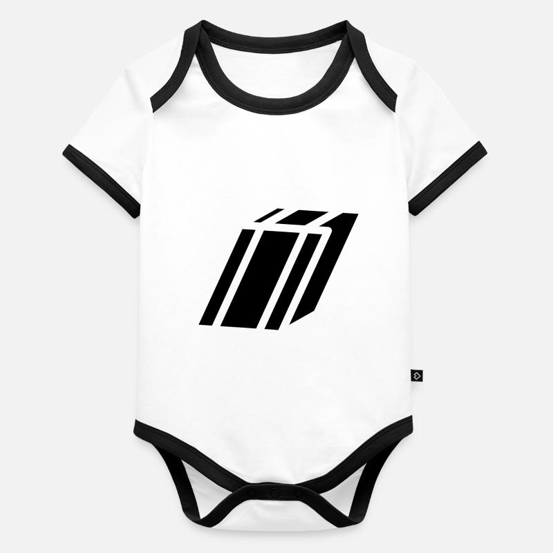 Abstract I Brief Baby Bio-Kurzarm-Kontrastbody