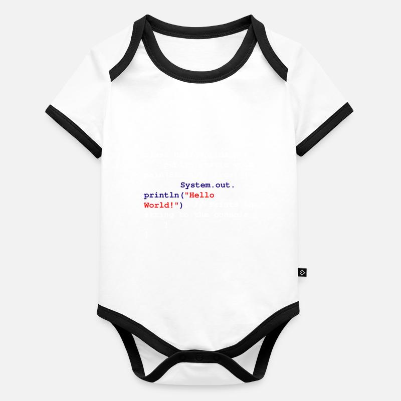 Programmierer Coder Software Entwickler Baby Bio-Kurzarm-Kontrastbody