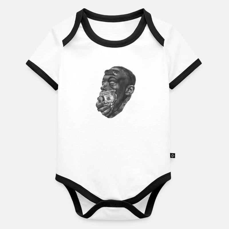 Heuchler Baby Bio-Kurzarm-Kontrastbody