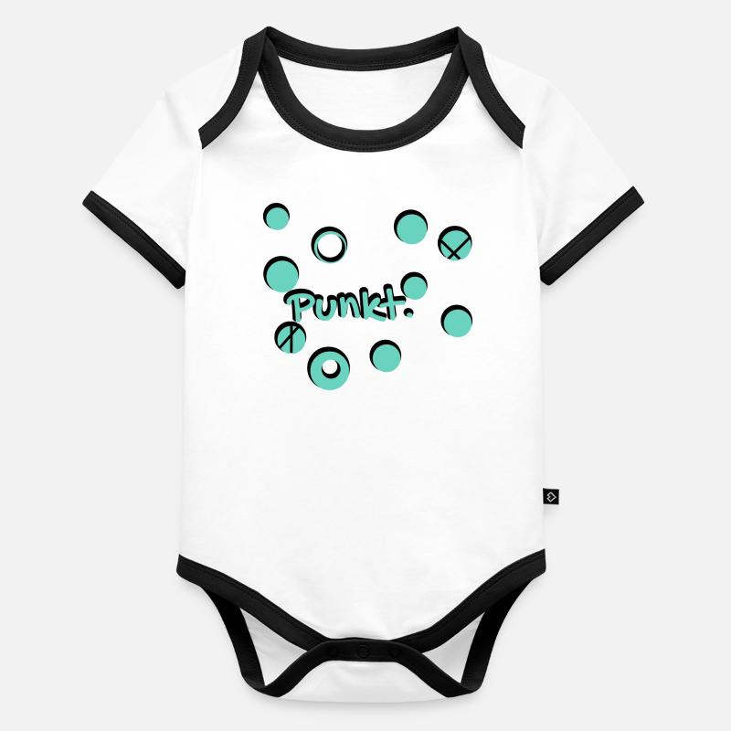 Punkt Baby Bio-Kurzarm-Kontrastbody