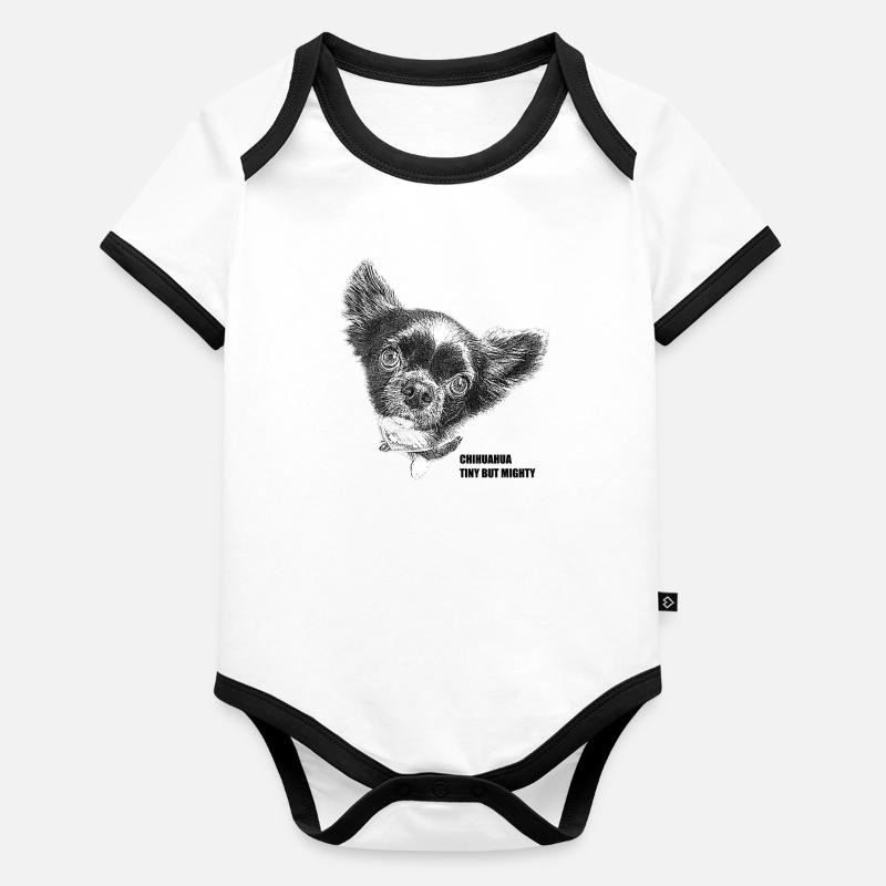 tiny but mighty Baby Bio-Kurzarm-Kontrastbody