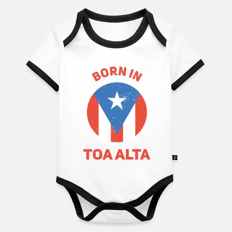 Toa Alta Puerto Rico Baby Bio-Kurzarm-Kontrastbody