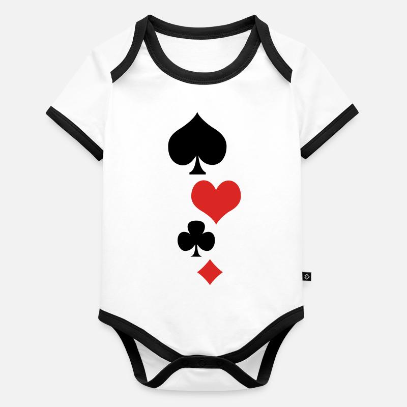 Cards 1 Organic Baby Contrasting Bodysuit