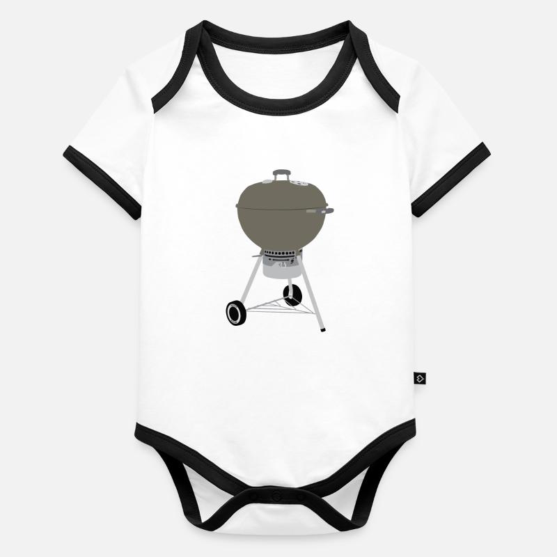 Webber Body Bébé bio contrasté manches courtes