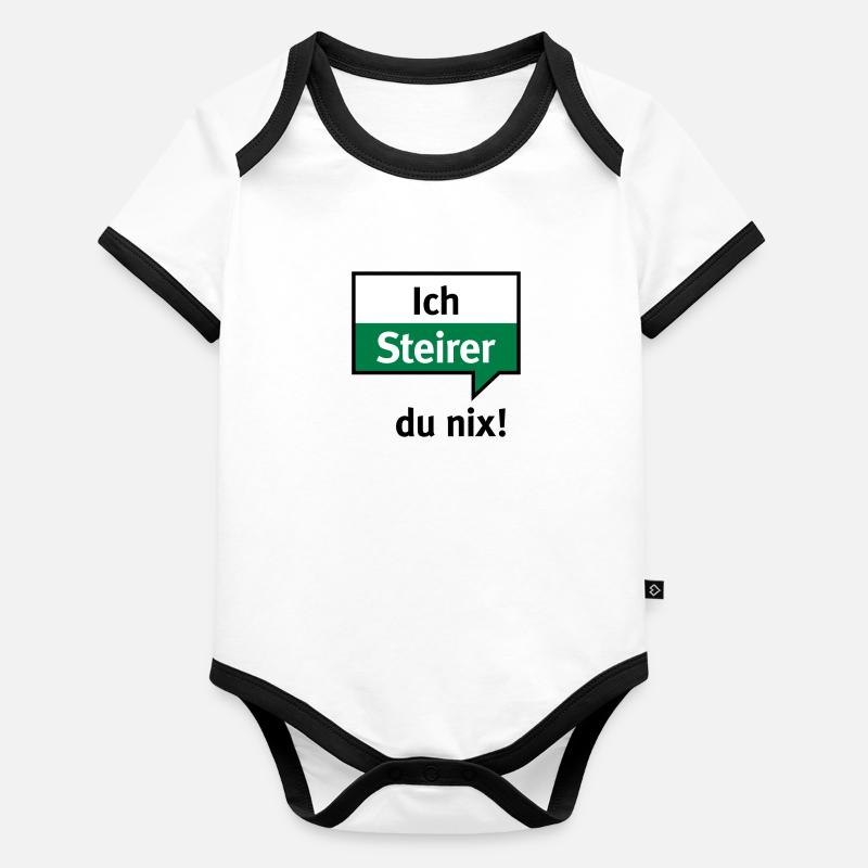 Ich Steirer – du nix Baby Bio-Kurzarm-Kontrastbody