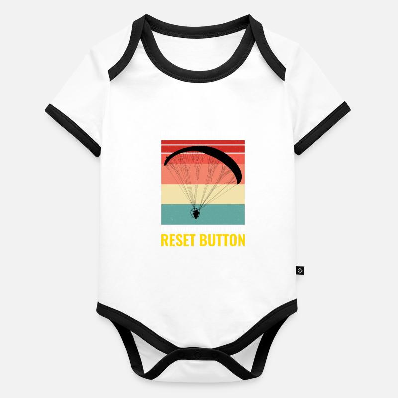 Pilote de paramoteur Paramoteur Parapente motorisé Body Bébé bio contrasté manches courtes