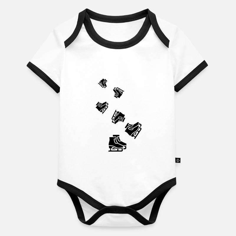 Inliner Icon Symbol Organic Baby Contrasting Bodysuit