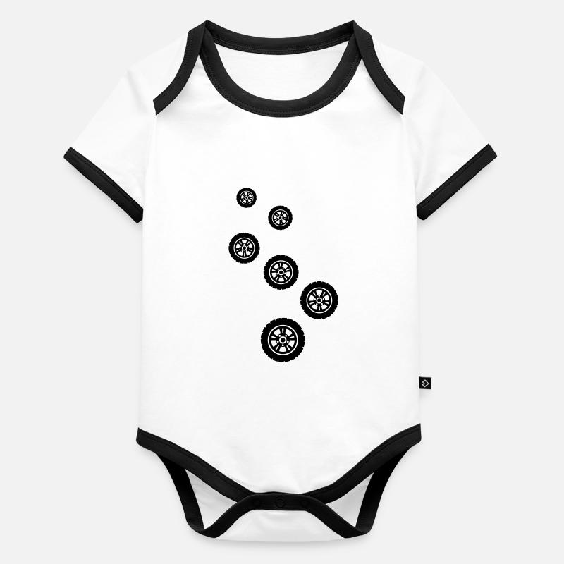 Tire tuning Organic Baby Contrasting Bodysuit