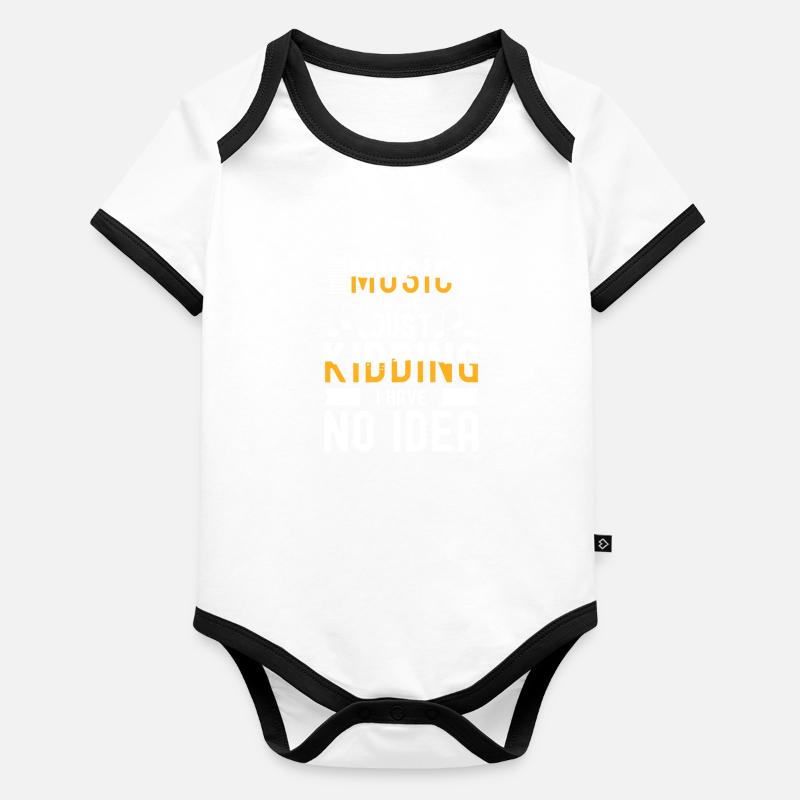 Musician Techno Melody Genre Organic Baby Contrasting Bodysuit
