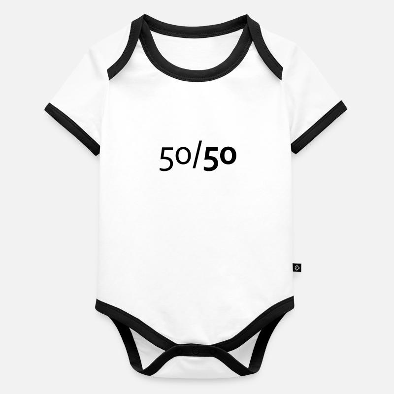 Équilibre et équilibre Body Bébé bio contrasté manches courtes