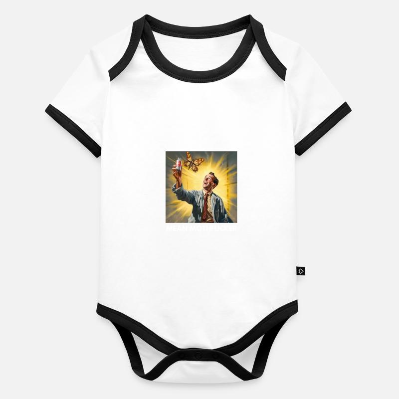 Mean Miothfucker Organic Baby Contrasting Bodysuit