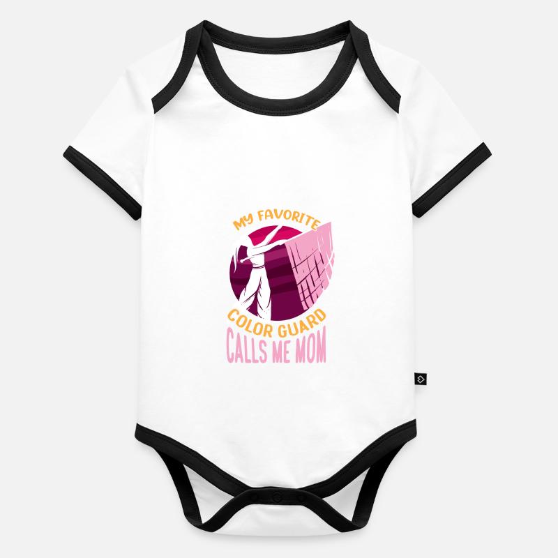 Mon garde de couleur préféré m’appelle maman Flag Flipping Body Bébé bio contrasté manches courtes