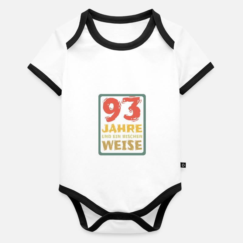 93 Baby Bio-Kurzarm-Kontrastbody